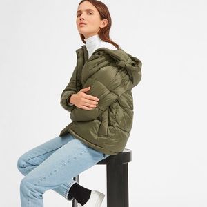 Everlane Green Puffer